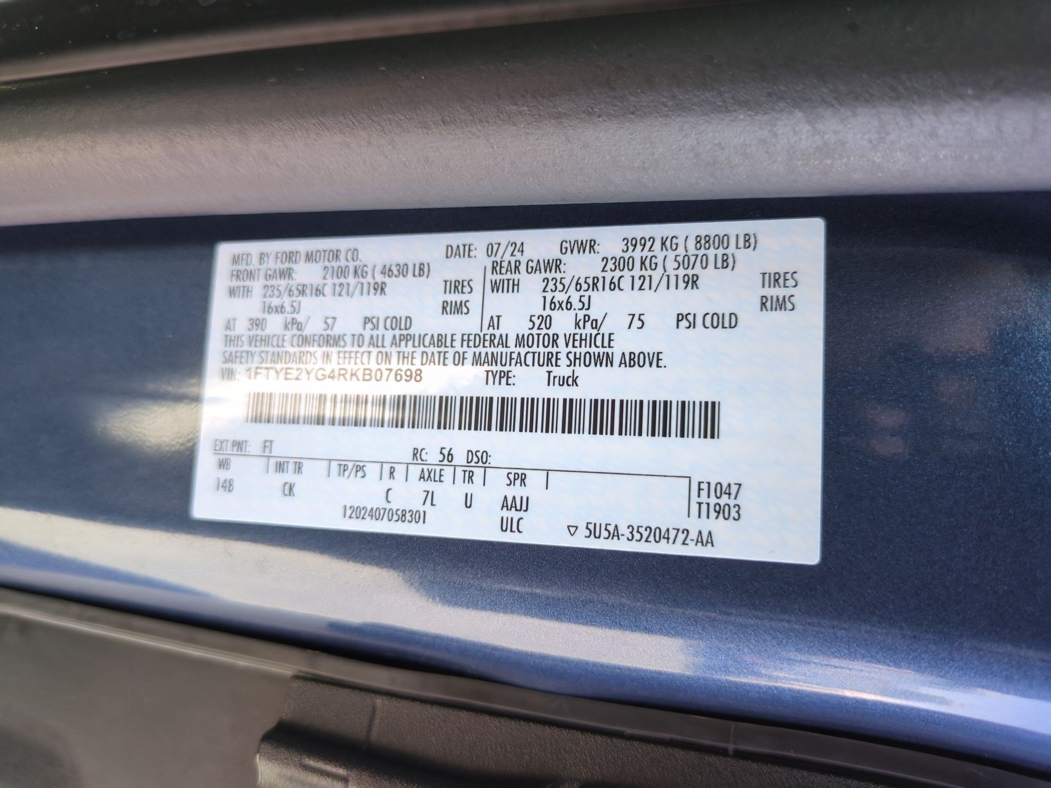 Used 2024 Ford Transit 150 Low Roof AWD w/ Upfitter Package image 33