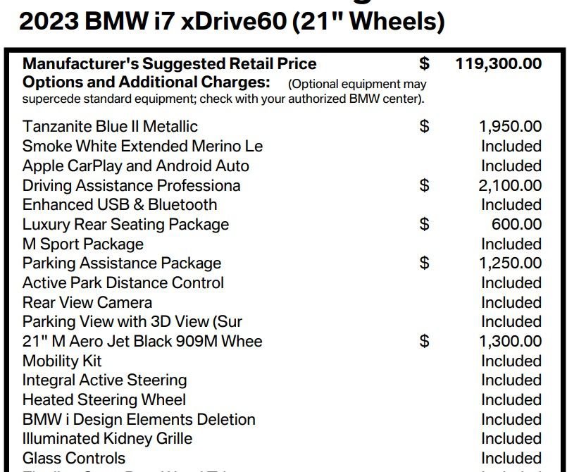 Used 2023 BMW i7 xDrive60 image 21