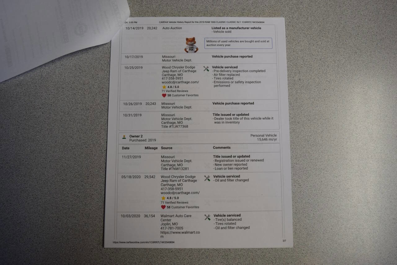 Used 2019 RAM 1500 Classic SLT w/ Luxury Group image 66