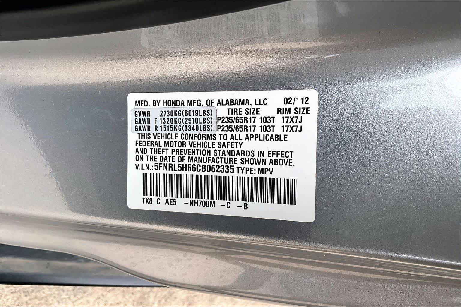 Used 2012 Honda Odyssey EX-L image 31