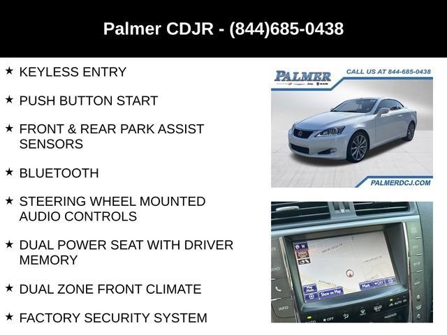 Used 2014 Lexus IS 350C w/ Luxury Package RWD image 12