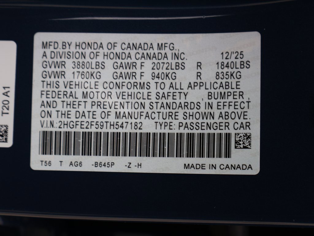 New 2026 Honda Civic Sport image 39