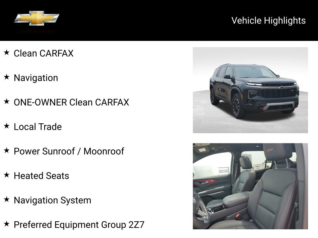 Used 2024 Chevrolet Traverse Z71 w/ LPO, Floor Liner Package AWD/4WD image 18