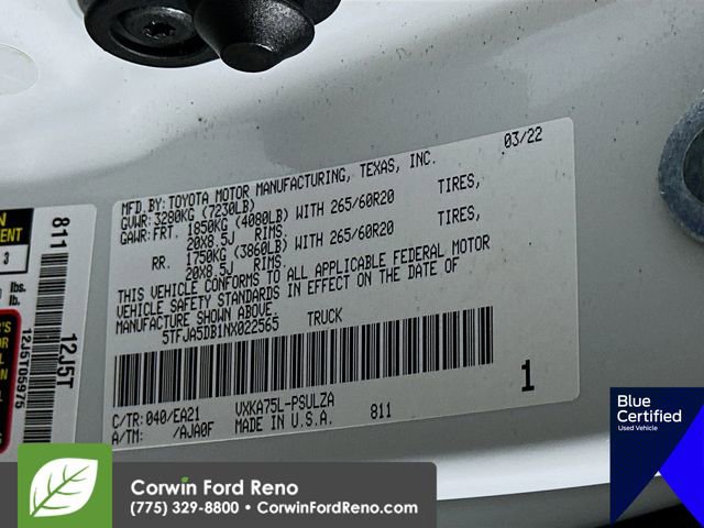 Used 2022 Toyota Tundra Limited w/ TRD Off-Road Package AWD/4WD image 37