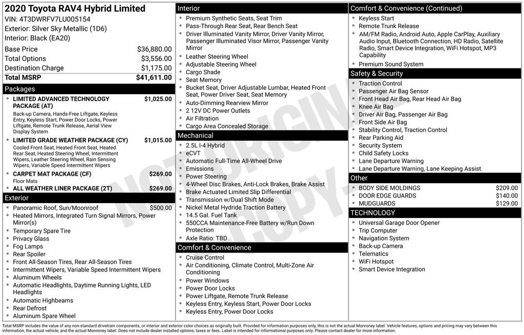 Used 2020 Toyota RAV4 Limited AWD/4WD image 44