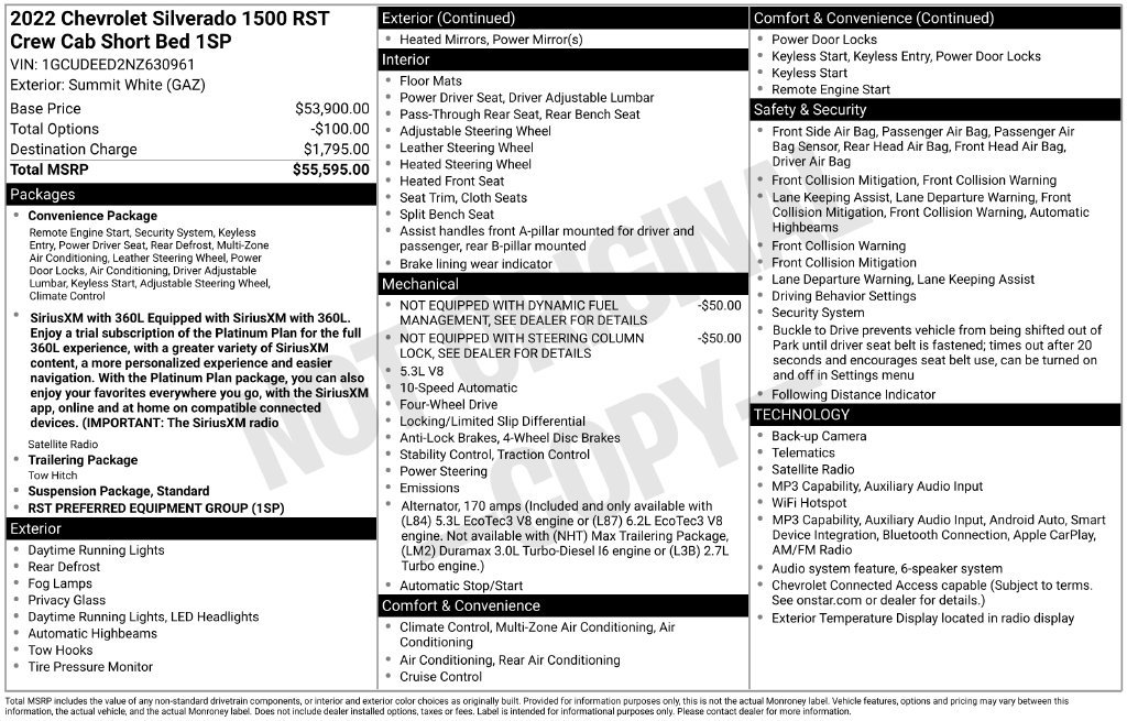 Used 2022 Chevrolet Silverado 1500 RST AWD/4WD image 47