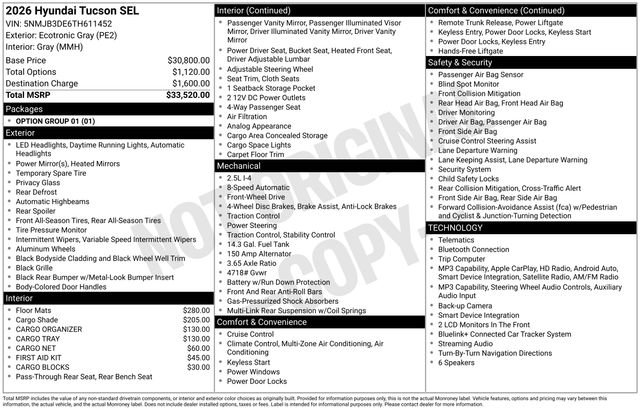 New 2026 Hyundai Tucson SEL FWD image 7