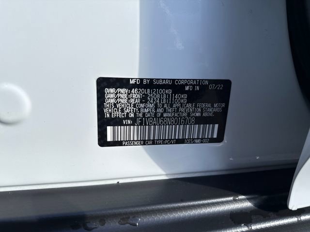 Used 2022 Subaru WRX GT image 18