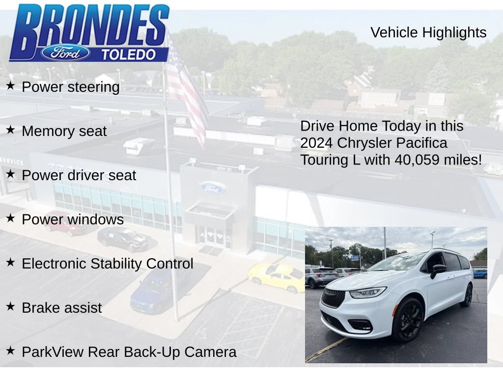 Used 2024 Chrysler Pacifica Touring-L w/ S Appearance Package AWD/4WD image 16