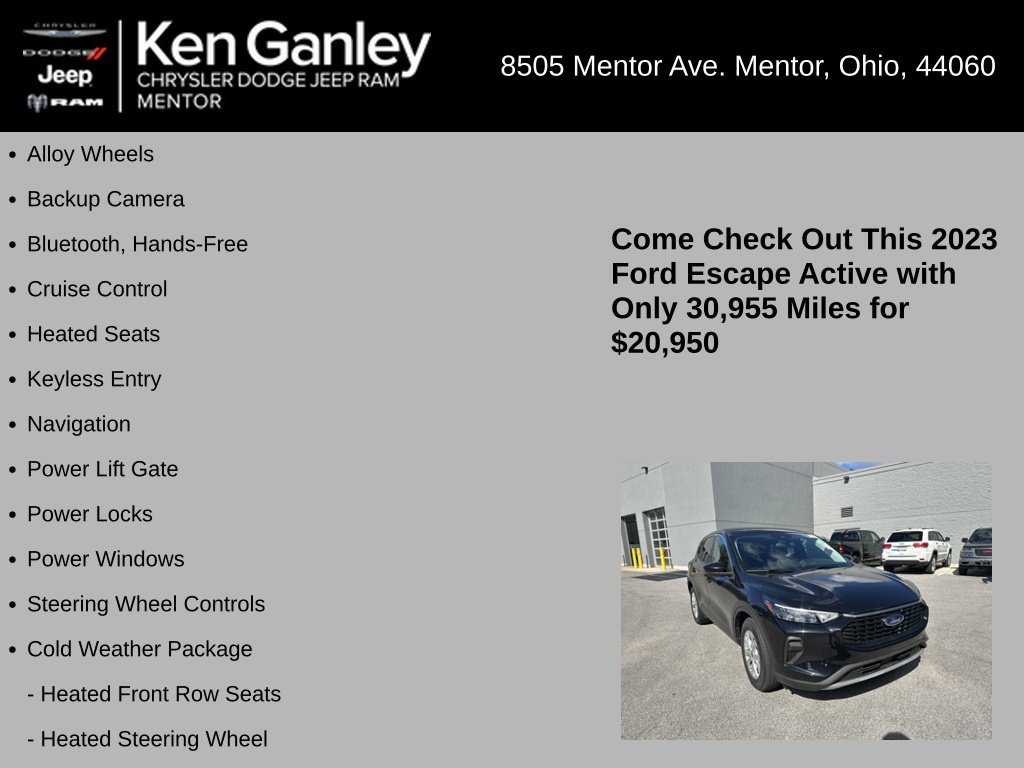 Used 2023 Ford Escape Active w/ Tech Pack #2 FWD image 5
