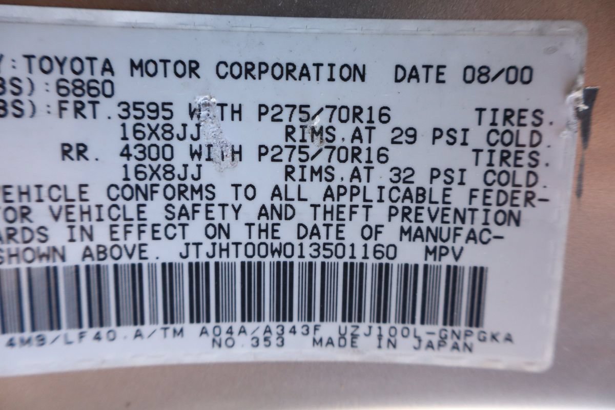 Used 2001 Lexus LX 470 4WD image 45