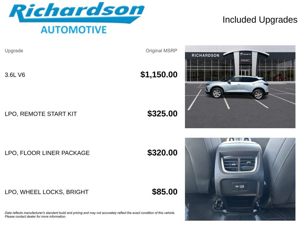 Used 2021 Chevrolet Blazer LT w/ LPO, Floor Liner Package AWD/4WD image 6