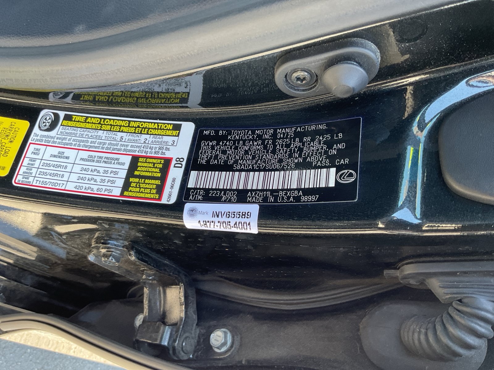 Used 2025 Lexus ES 300h w/ Premium Package FWD image 27