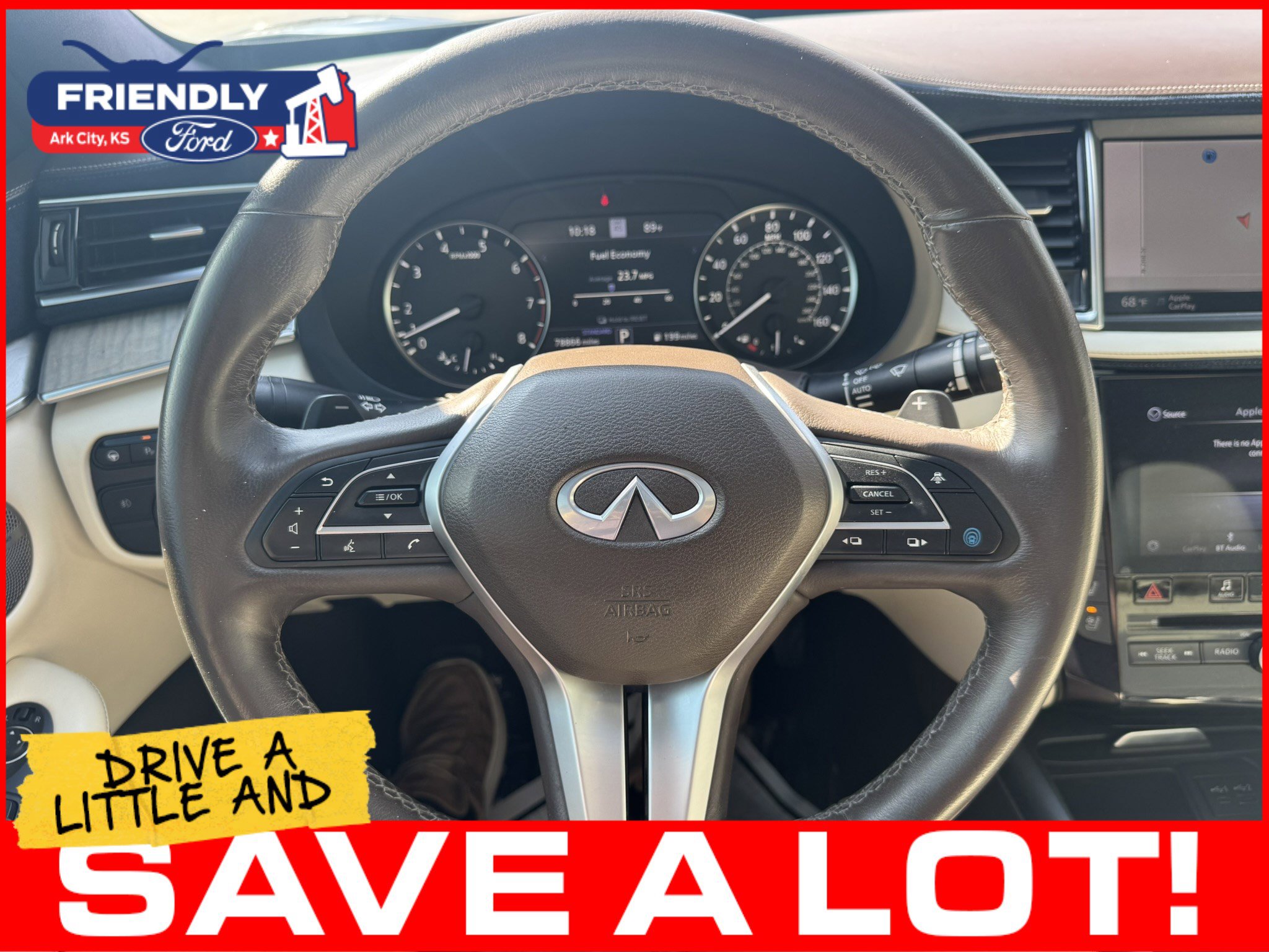 Used 2021 INFINITI QX50 Autograph w/ Premium White Leather Package FWD image 18