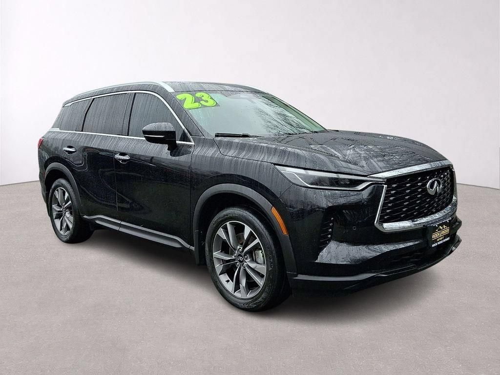 Used 2023 INFINITI QX60 Luxe w/ Cargo Package AWD/4WD video 1