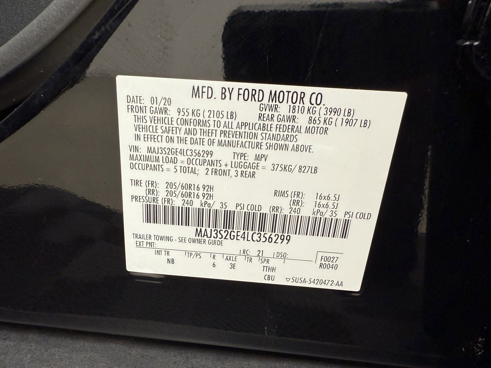 Used 2020 Ford EcoSport SE w/ SE Convenience Package image 15