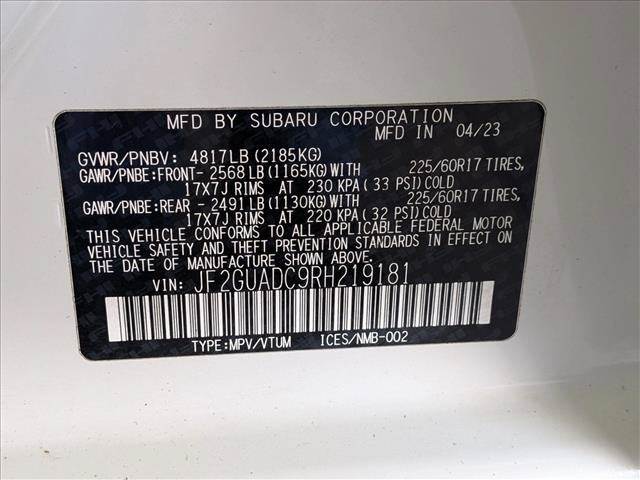 Used 2024 Subaru Crosstrek 2.0i Premium AWD/4WD image 24