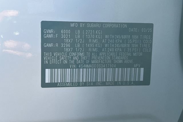 New 2025 Subaru Ascent Premium w/ Premium Package AWD/4WD image 24