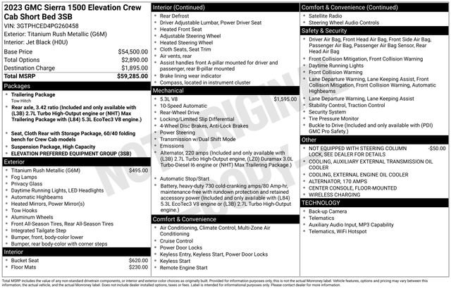 Used 2023 GMC Sierra 1500 Elevation image 33