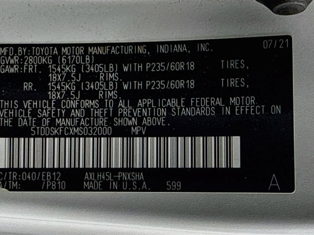 Used 2021 Toyota Sienna XSE w/ XSE Plus Package AWD/4WD image 41