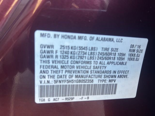 Used 2016 Honda Pilot EX-L image 9