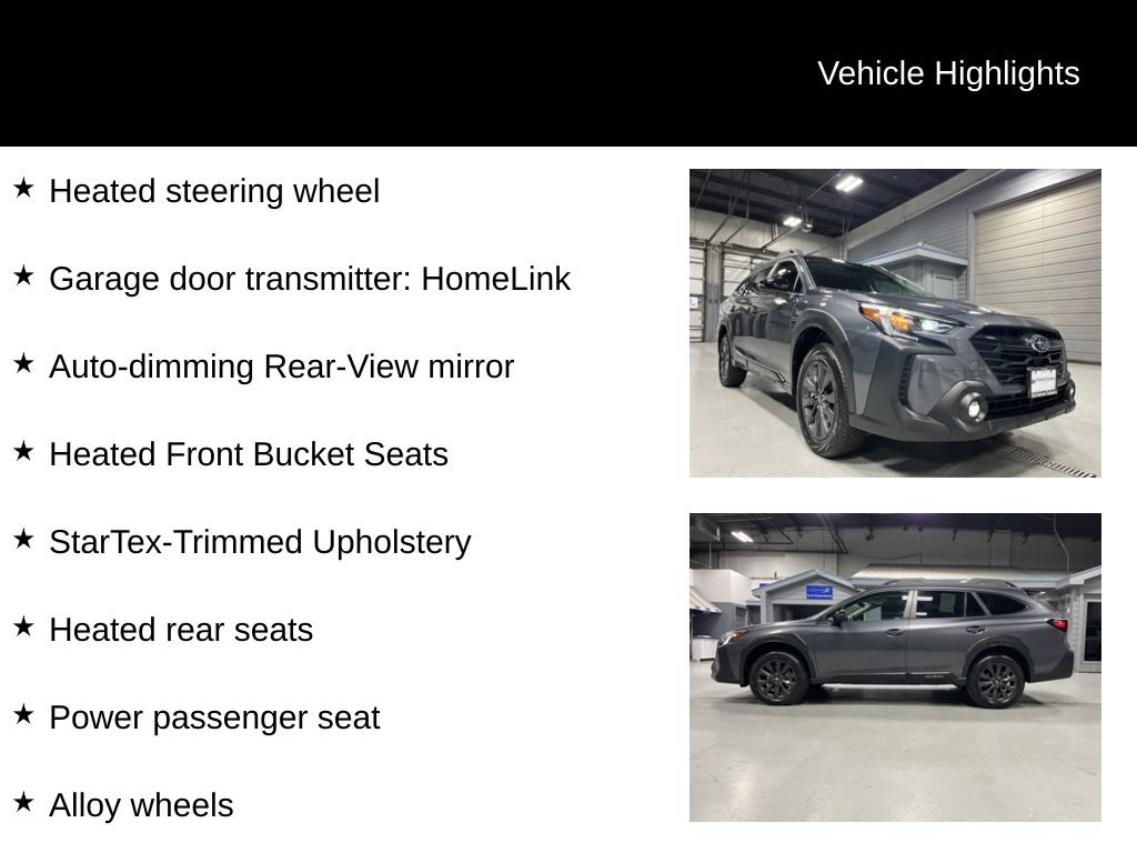 Certified 2025 Subaru Outback Onyx Edition XT AWD/4WD image 15