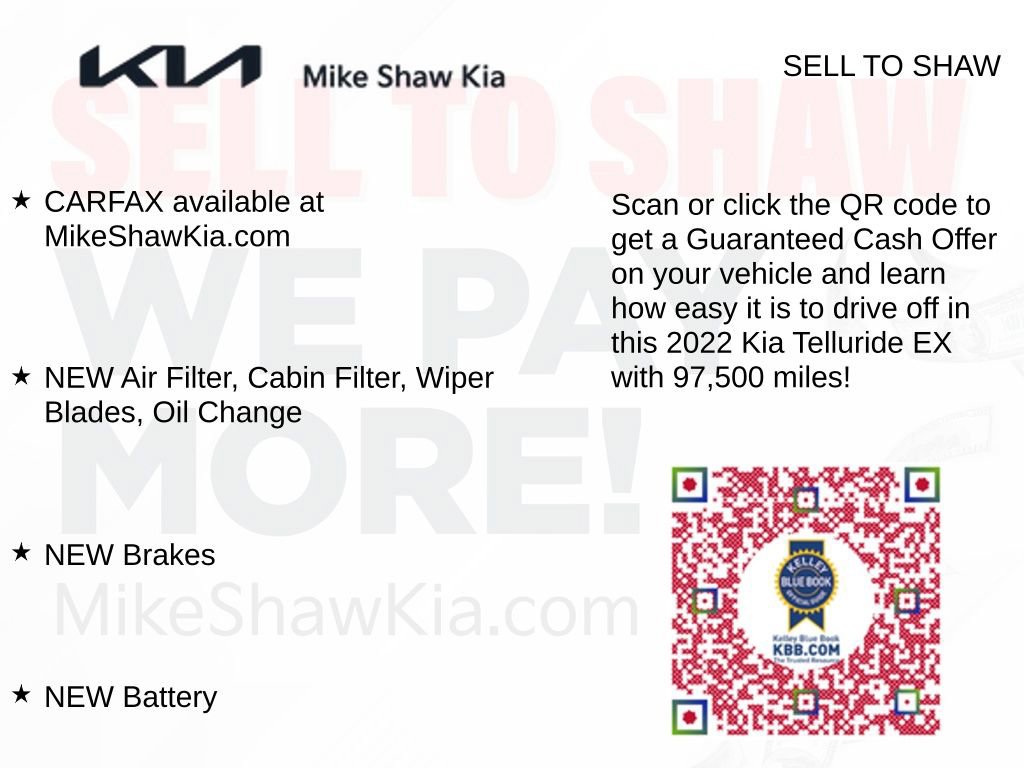 Used 2022 Kia Telluride EX w/ EX Premium Package FWD image 13