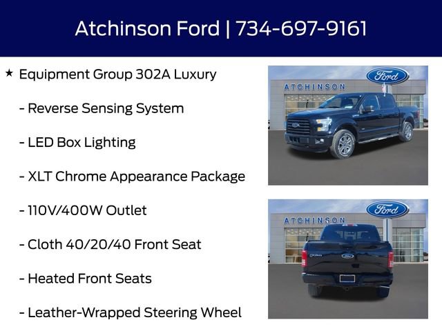 Used 2016 Ford F150 XLT w/ Equipment Group 302A Luxury image 12