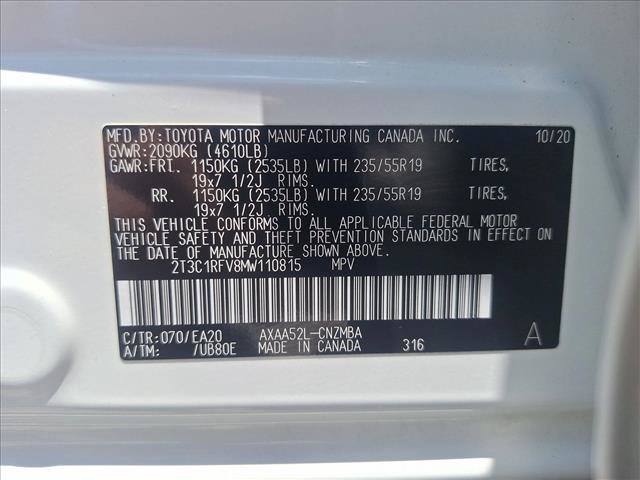 Used 2021 Toyota RAV4 XLE Premium FWD image 19