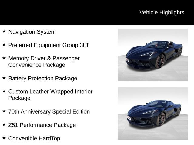 Certified 2023 Chevrolet Corvette Stingray Premium Conv w/ Z51 Performance Package RWD image 14