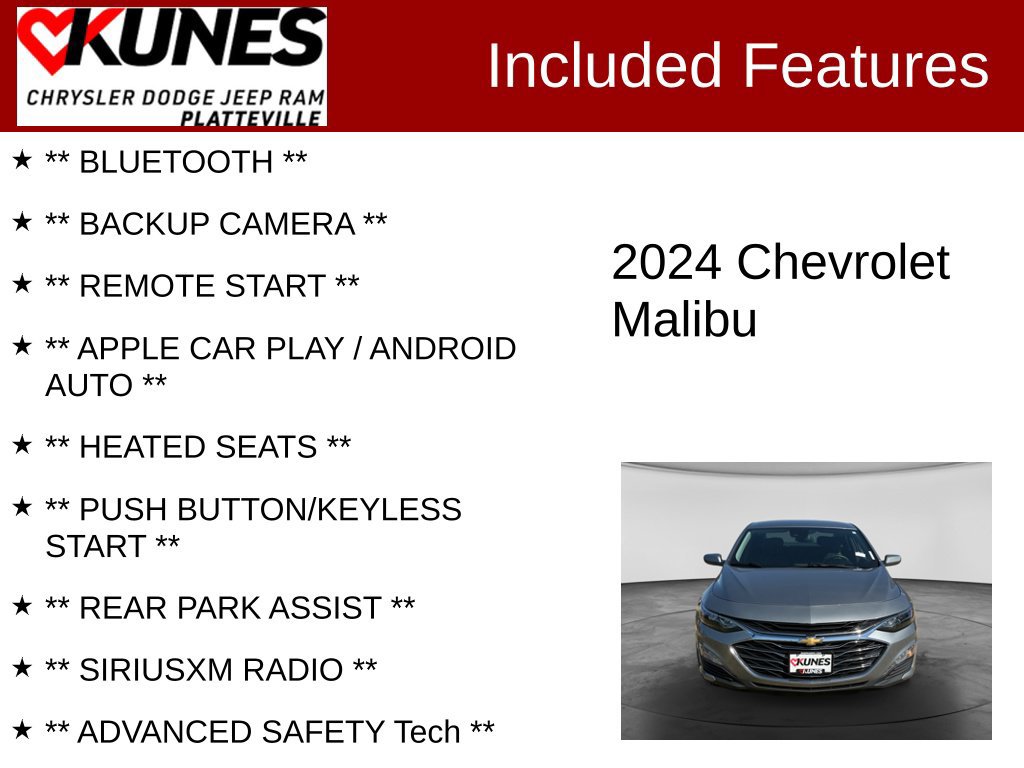 Used 2024 Chevrolet Malibu LT FWD image 2