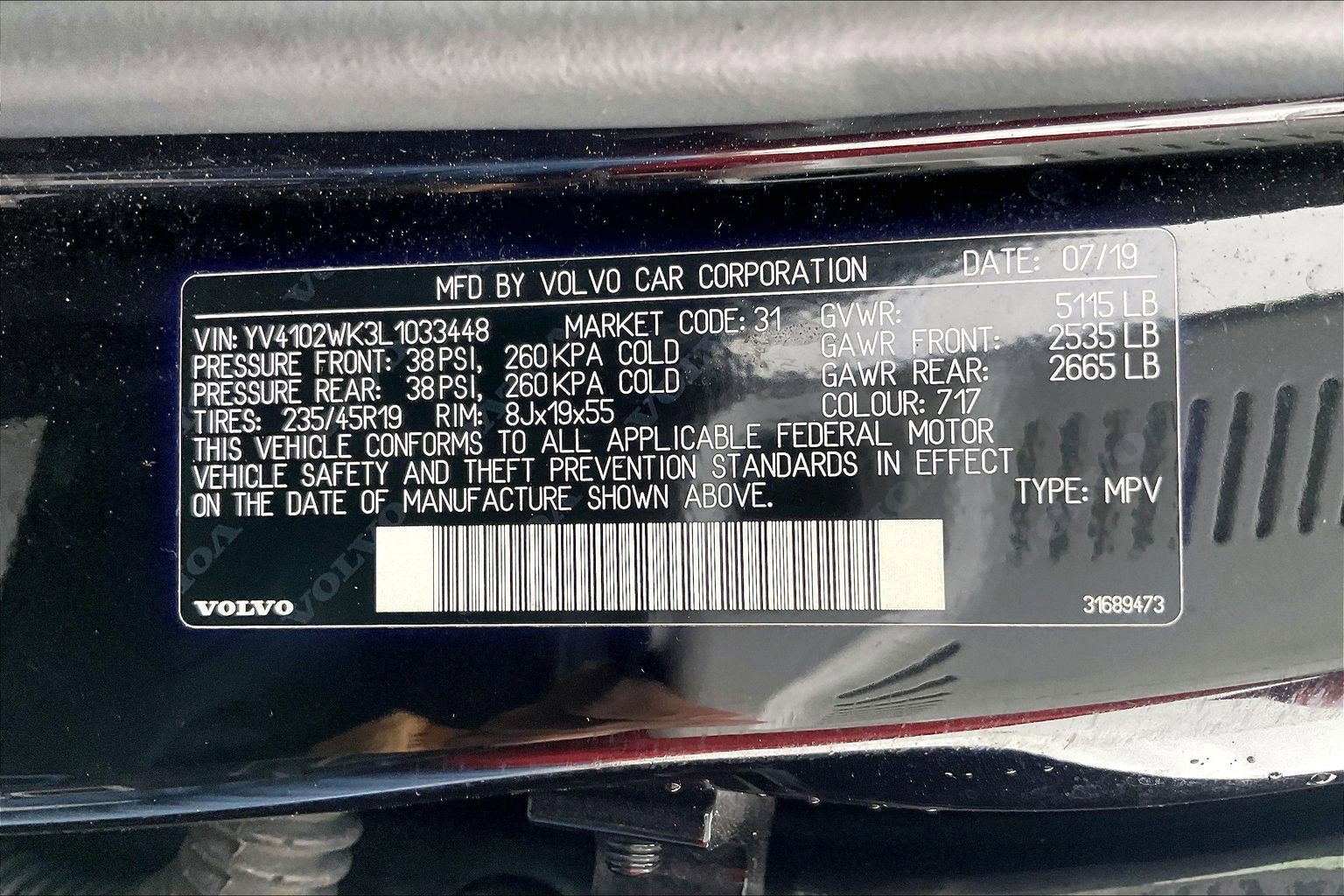 Used 2020 Volvo V60 T5 Cross Country w/ Protection Package Premier image 27