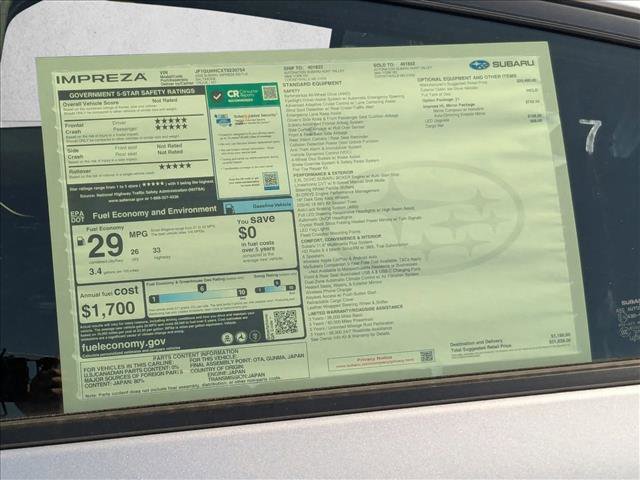 New 2026 Subaru Impreza RS image 18