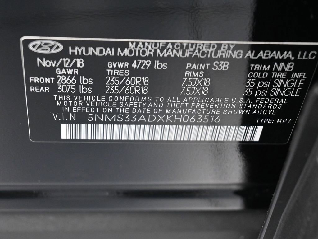 Used 2019 Hyundai Santa Fe SEL FWD image 17