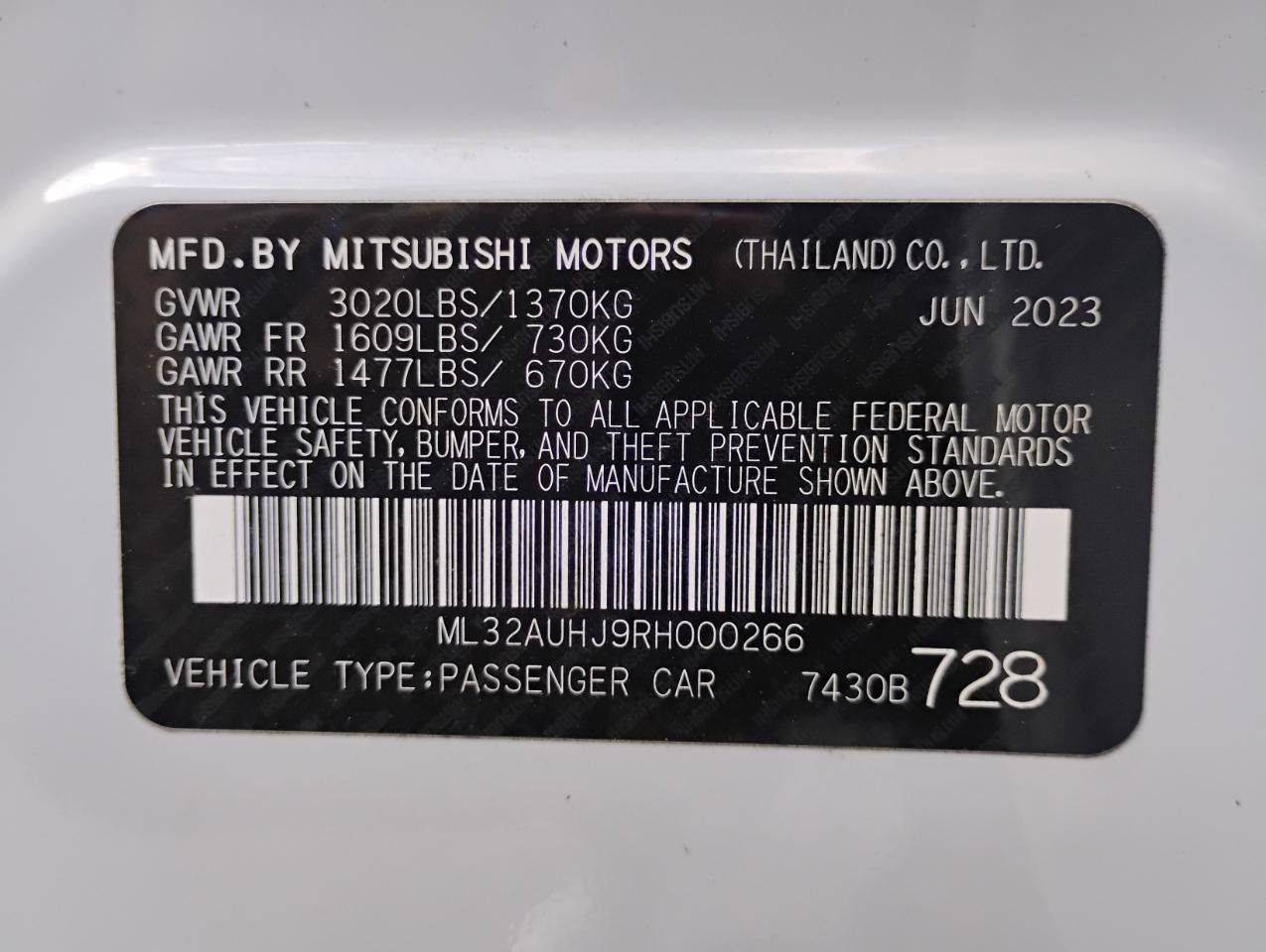 Used 2024 Mitsubishi Mirage ES FWD image 80