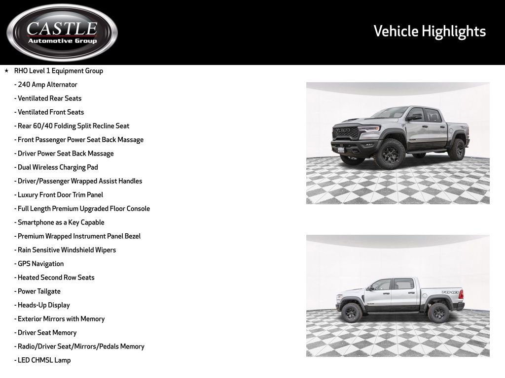 New 2026 RAM 1500 RHO w/ RHO Level 1 Equipment Group image 3