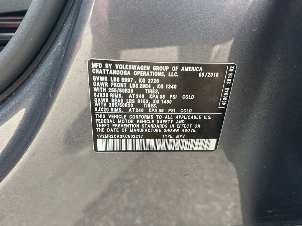 Used 2019 Volkswagen Atlas SEL image 40