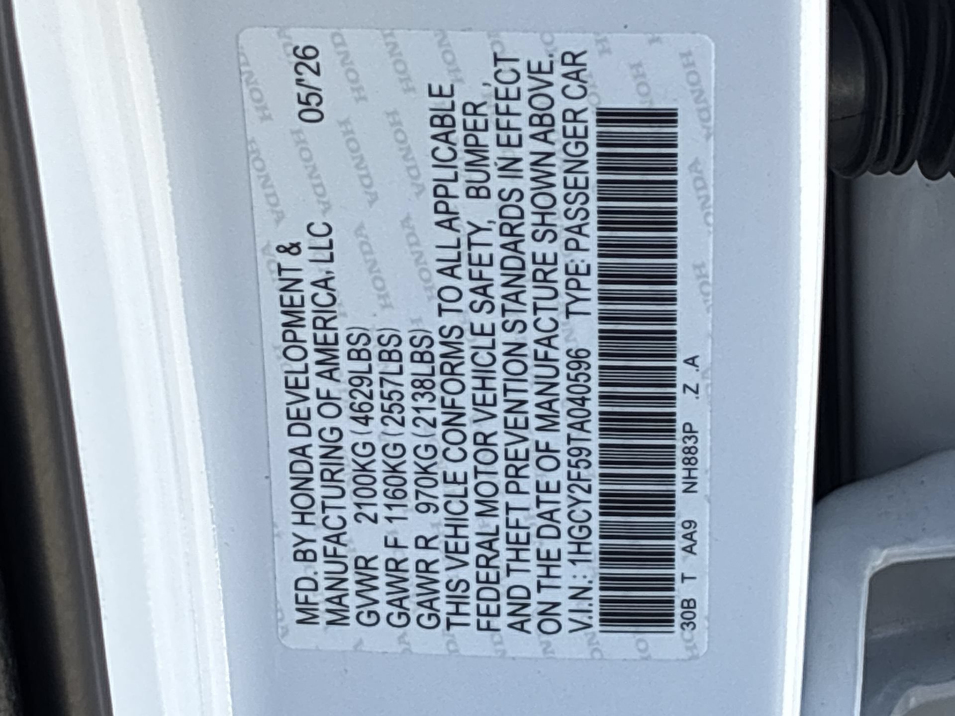 Certified 2026 Honda Accord Sport image 39