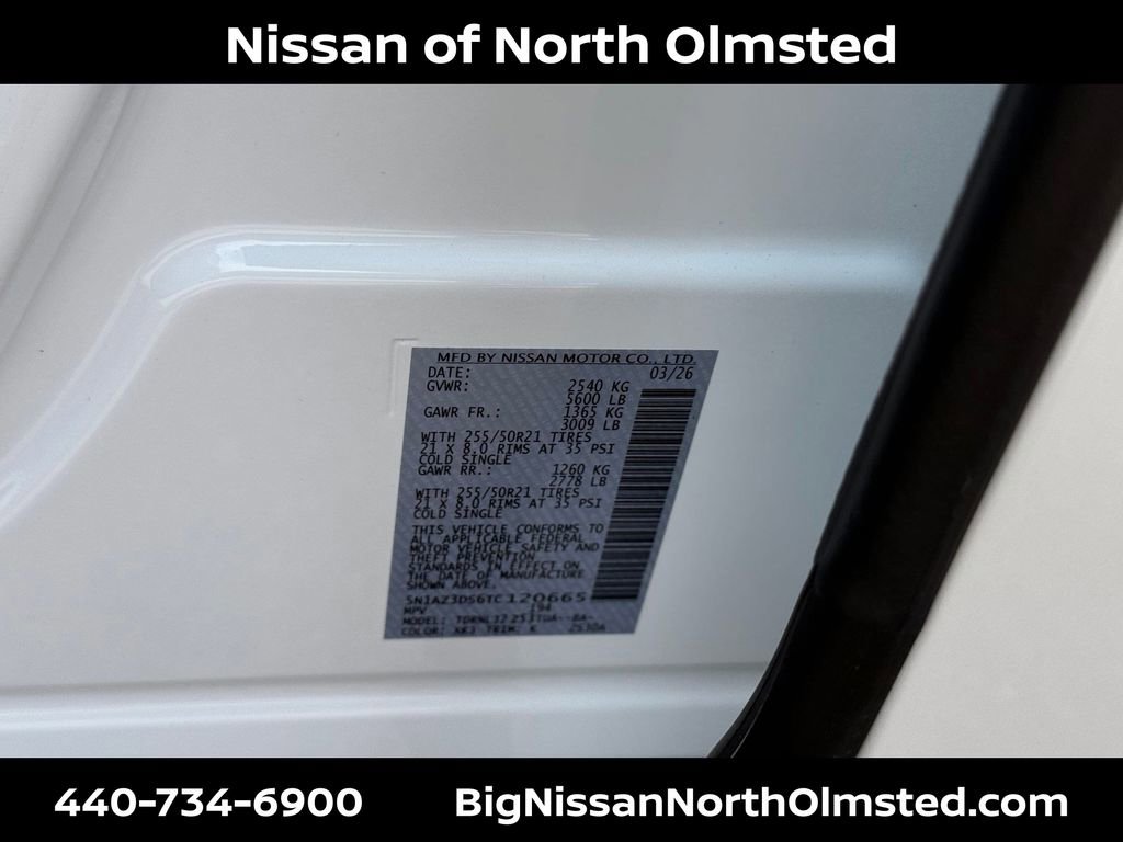 New 2026 Nissan Murano Platinum w/ Cargo Package AWD/4WD image 21