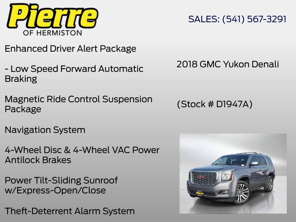 Used 2018 GMC Yukon Denali w/ Denali Ultimate Package AWD/4WD image 24