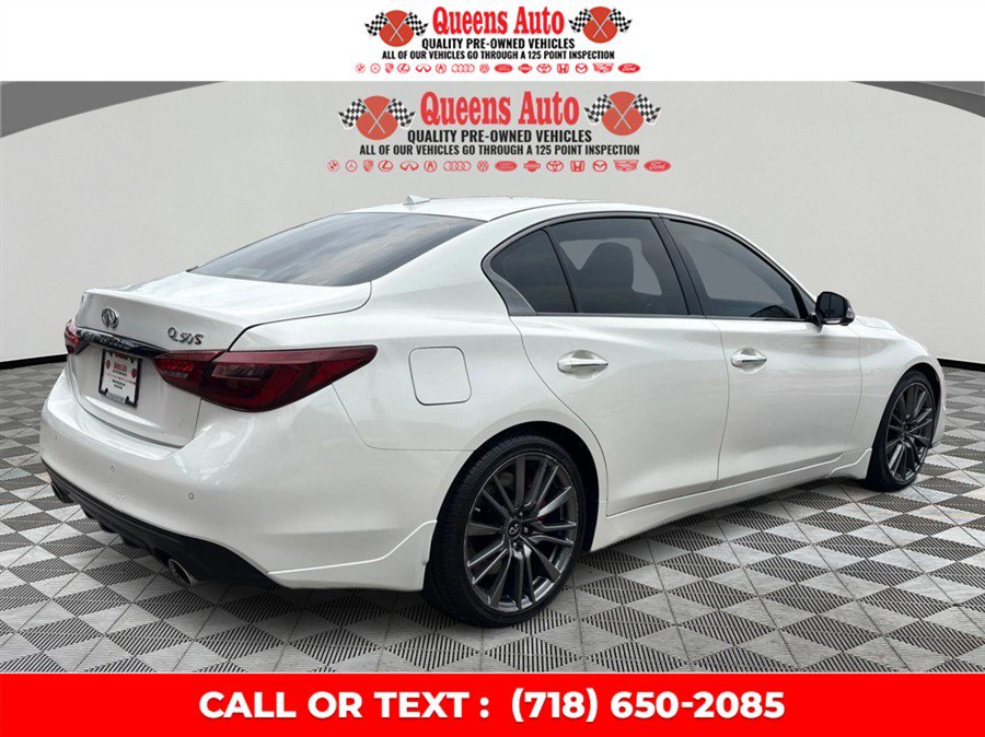 Used 2021 INFINITI Q50 Red Sport 400 w/ Cargo Package RWD image 7