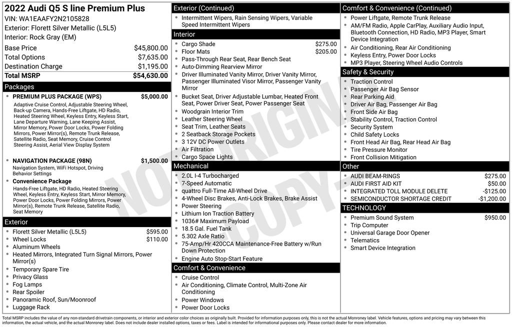 Used 2022 Audi Q5 2.0T Premium Plus w/ Premium Plus Package image 10