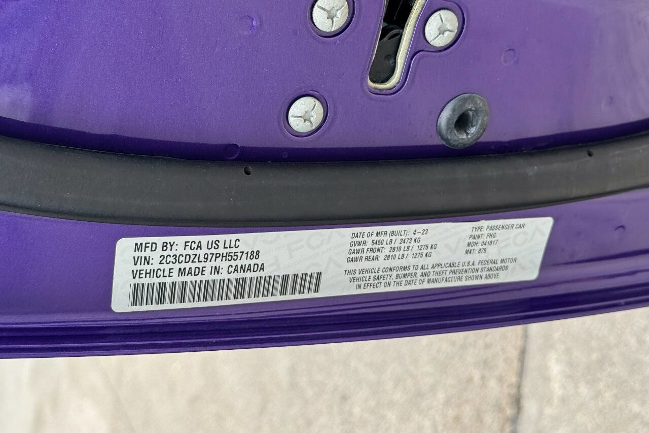 Used 2023 Dodge Challenger SRT Hellcat Redeye w/ Quick Order Package 27M image 31