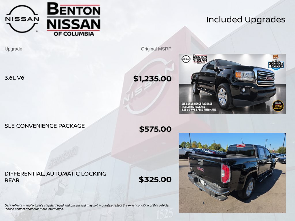 Used 2016 GMC Canyon SLE w/ SLE Convenience Package RWD image 5
