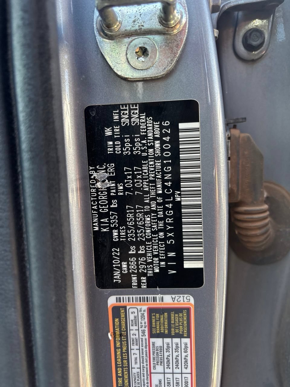 Used 2022 Kia Sorento LX FWD image 7