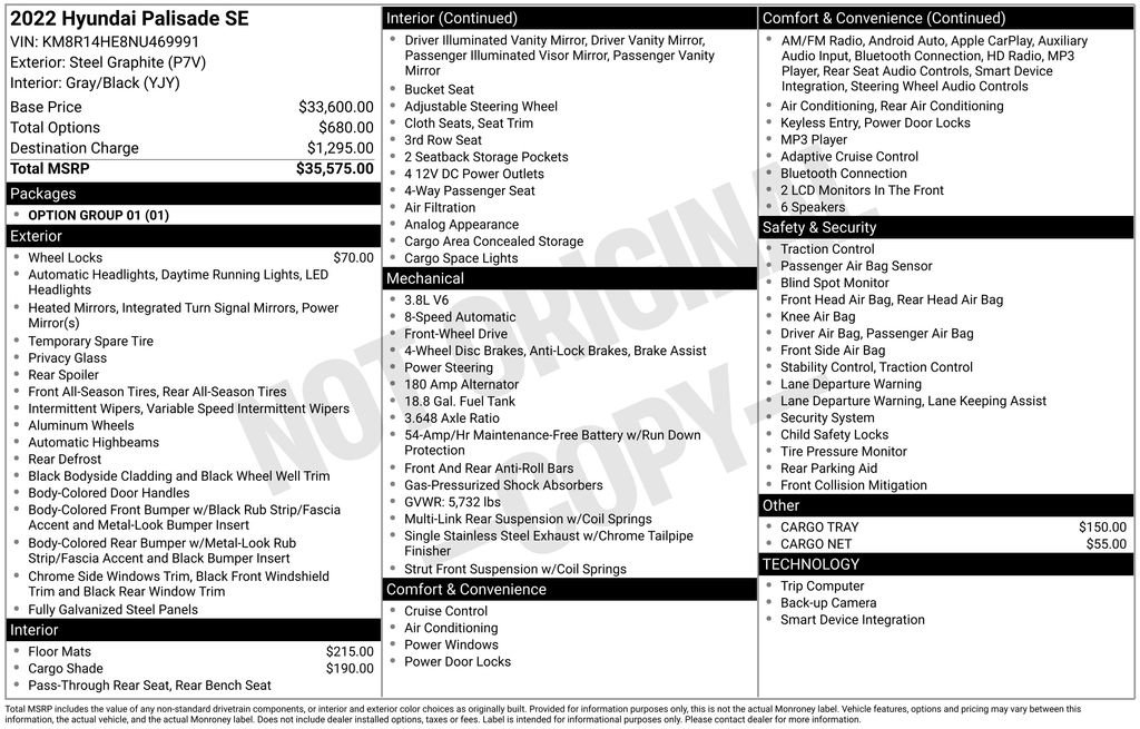 Used 2022 Hyundai Palisade SE image 5