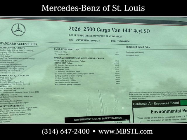 New 2026 Mercedes-Benz Sprinter 2500 image 9