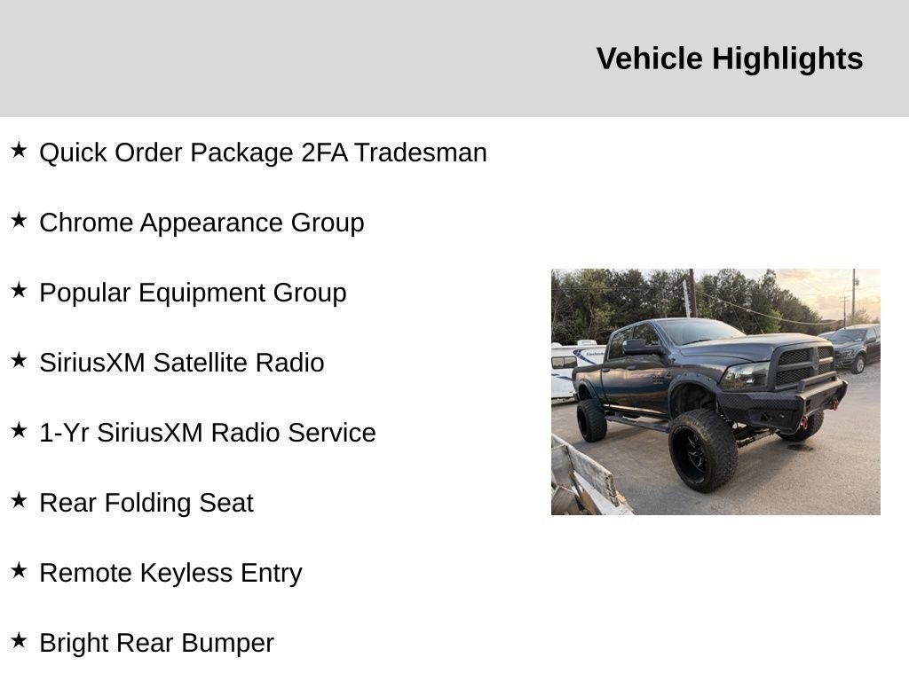 Used 2016 RAM 2500 Tradesman w/ Chrome Appearance Group AWD/4WD image 2
