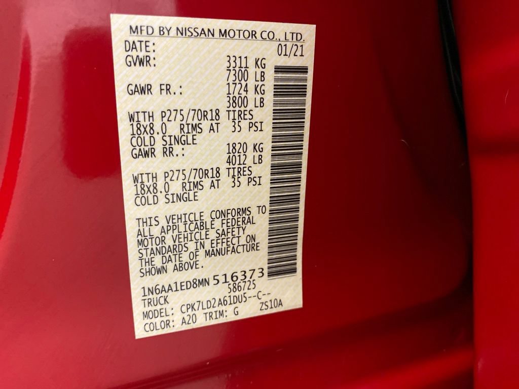 Used 2021 Nissan Titan PRO-4X AWD/4WD image 26