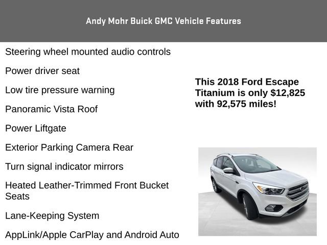 Used 2018 Ford Escape Titanium w/ Ford Safe & Smart Package image 8